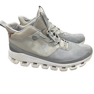 On Running 9.5 Women’s Cloud Hi Glacier Grey Sneakers
